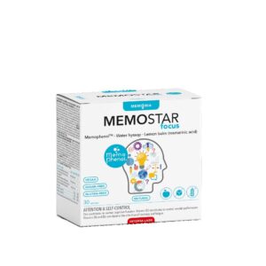 MEMOSTAR® FOCUS N30 maisto papildas nerimo mažinimui, savikontrolei, susikaupimui